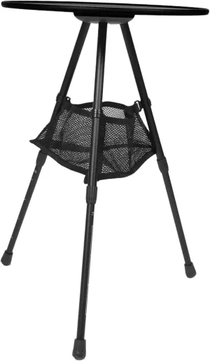 Alloy Backpacking Table 2-Gear Height Adjustable Round Camping Table for Beach
