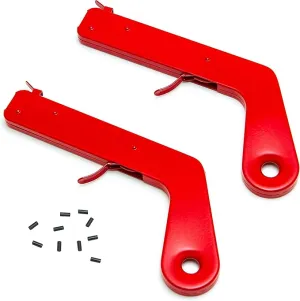 ALLY Tools 2 PC Pistol Rock Style Flint Striker with 12 Striker flints - Perfect as a Welding Striker, Flint Lighter, Camping Stove Striker, Torch Striker, Spark Lighter, Striker Lighter, and Striker