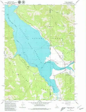 Alpine WY topo map, 1:24000 Scale, 7.5 X 7.5 Minute, Historical, 1966, Updated 1979, 26.8 x 22 in
