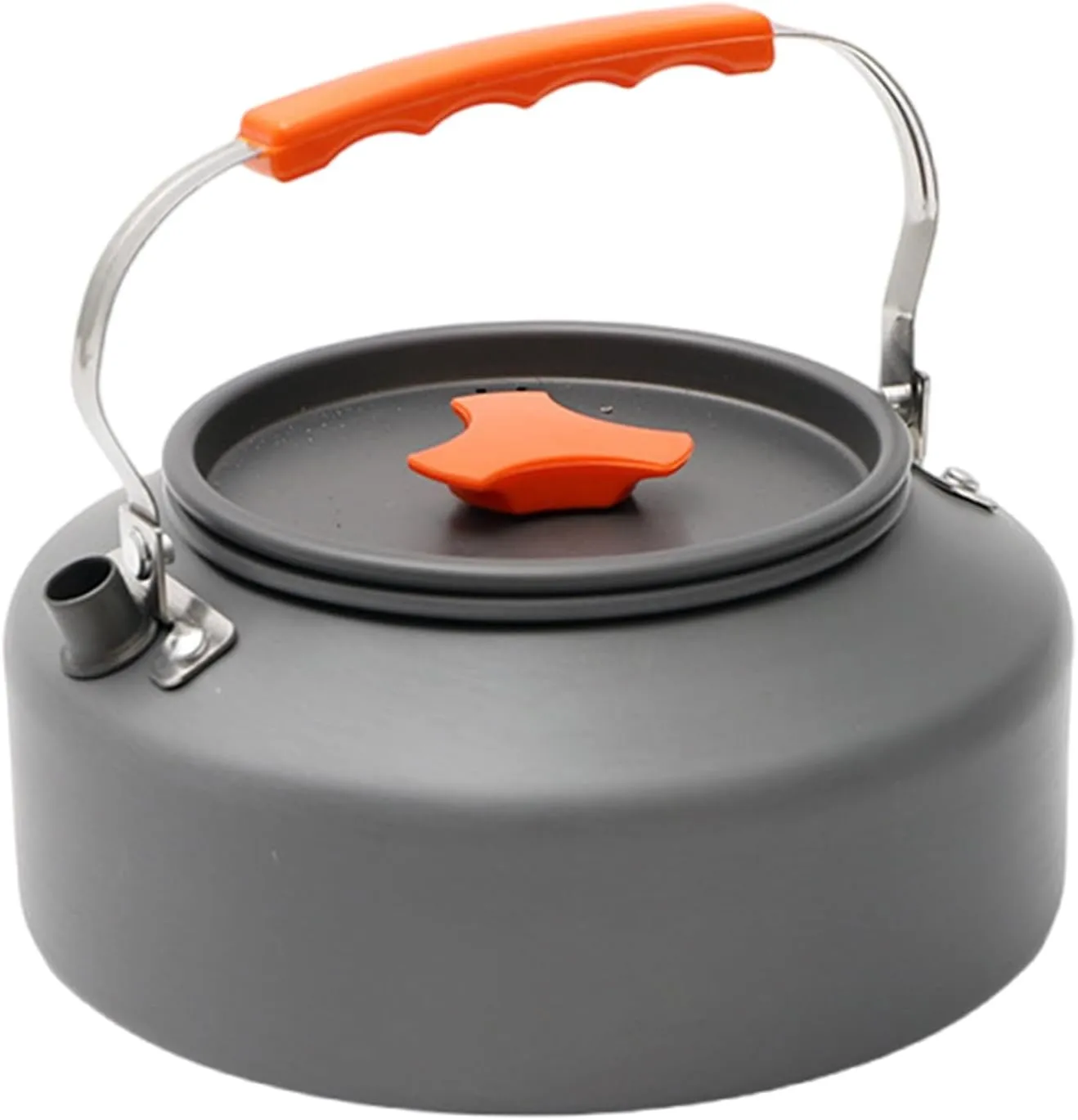 Aluminum Outdoor Hiking Kettle Pots Cookware Camping Kettle Stovetop Whistling Teapot Camp Teas Coffee Pots Enduring