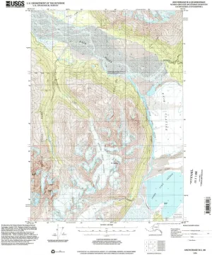 Anchorage B 5 AK topo map, 1:63360 Scale, 15 X 15 Minute, Historical, 1994, Updated 2002, 21.5 x 18 in