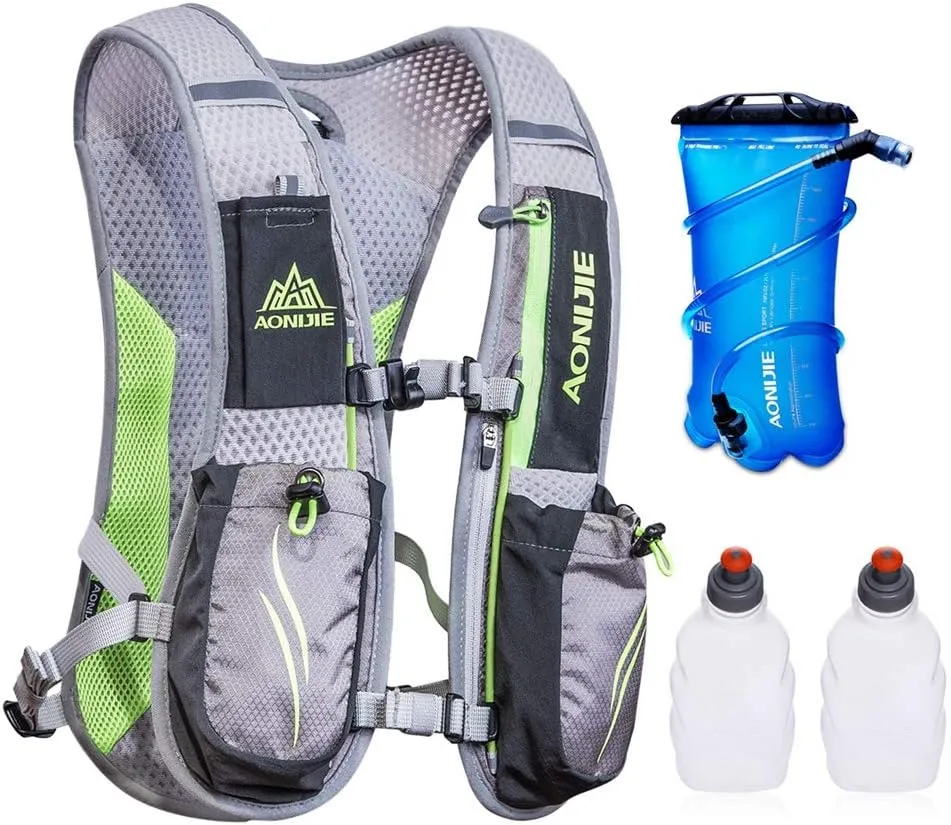 Aonijie Hydration Packs 5.5L Trail Running Vest with 2L Bladder Reservoir Marathoner Hydro Backpack