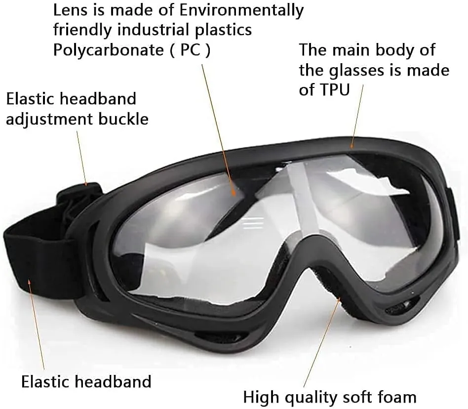 AOUTACC Airsoft Protective Gear Set, Half Face Mesh Mask with Ear Protection and Tactical Goggles for Adult Men Women BBS Paintball Shooting CS Survival Games Cosplay