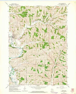 Argyle WI topo map, 1:24000 Scale, 7.5 X 7.5 Minute, Historical, 1962, Updated 1964, 27.24 x 22.07 in