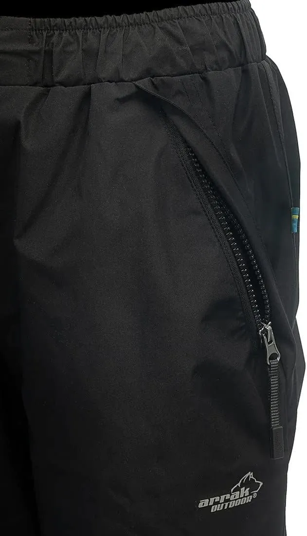 ARRAK OUTDOOR Technical Lady Rain Pants, Women's Hiking Pants Athletic Rainproof Pant for Camping Hiking Outdoor Activities