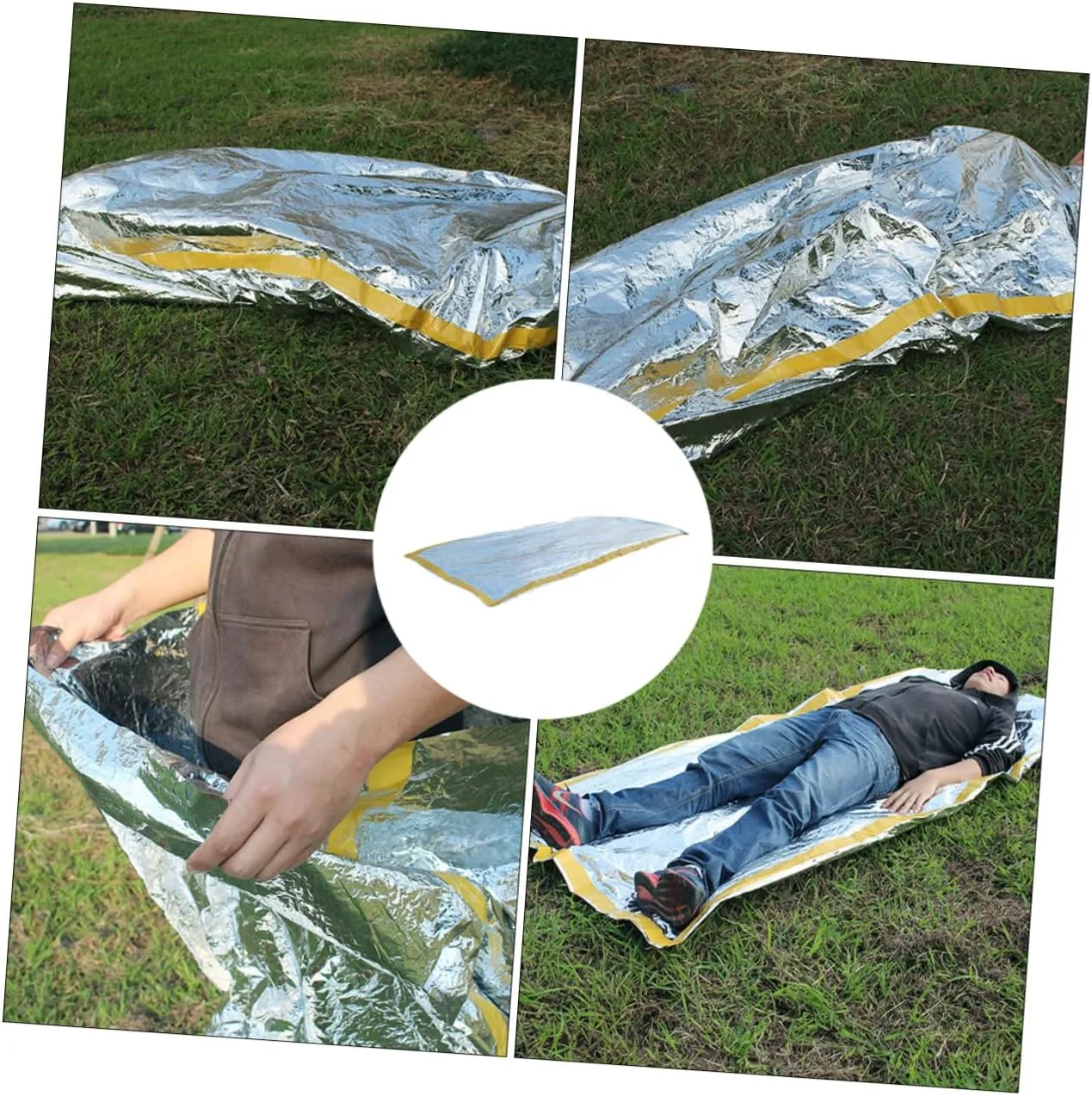 Balacoo First Aid Adults Emergency Blankets Camping Blanket Cold Winter Blanket for Camping Cover Camping Liners