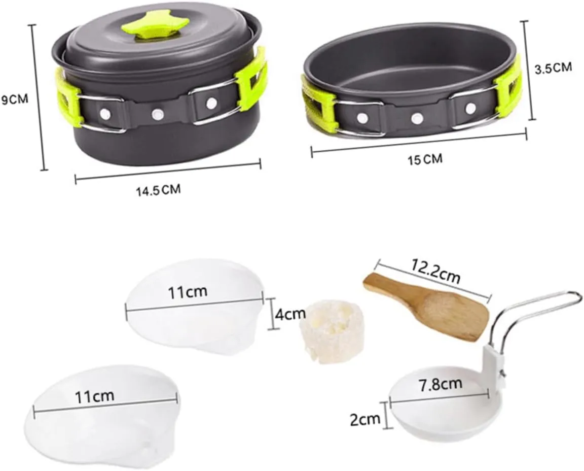balacoo Outdoor Cookware Camping Accessories Camp Cookware Portable Pot Folding Tableware Outdoor Cooker Alloy