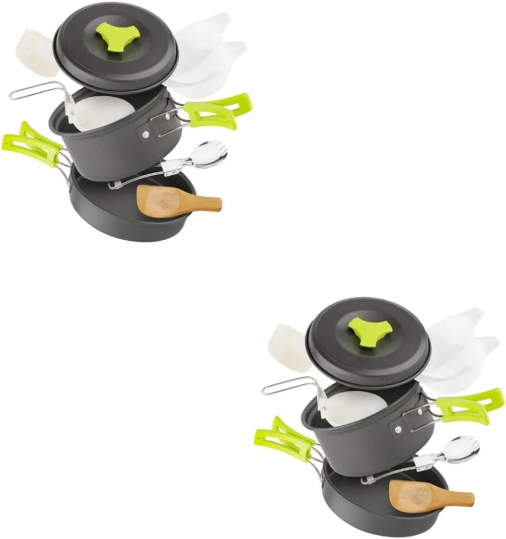balacoo Outdoor Cookware Camping Accessories Camp Cookware Portable Pot Folding Tableware Outdoor Cooker Alloy
