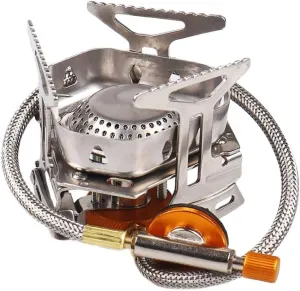 barenx Windproof Camping Stove Ultralight Foldable Backpack Stove Burner with Wind