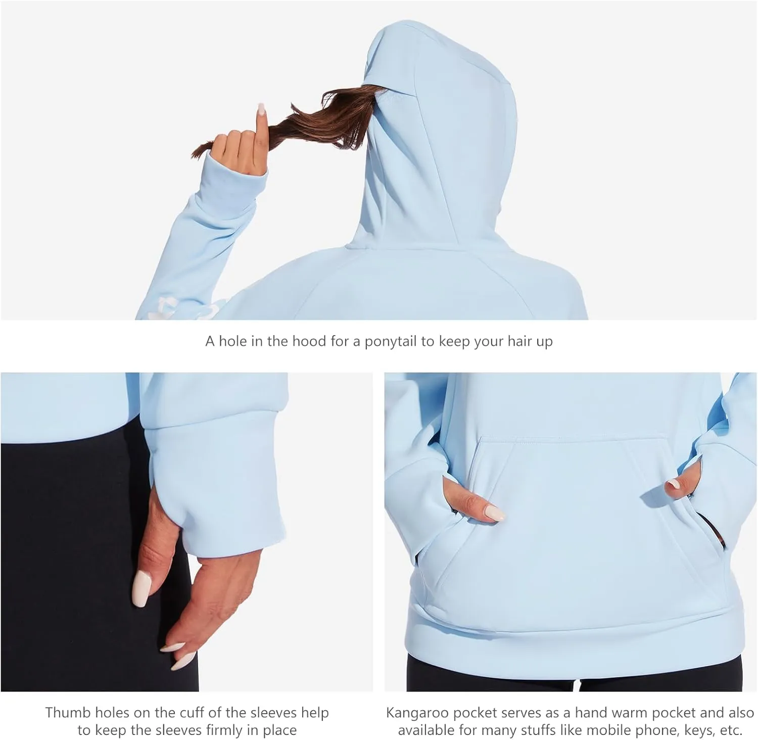 BASSDASH Women’s Fleece Fishing Hoodie with Neck Gaiter Water Resistant Performance Hiking Sweatshirt Pullover