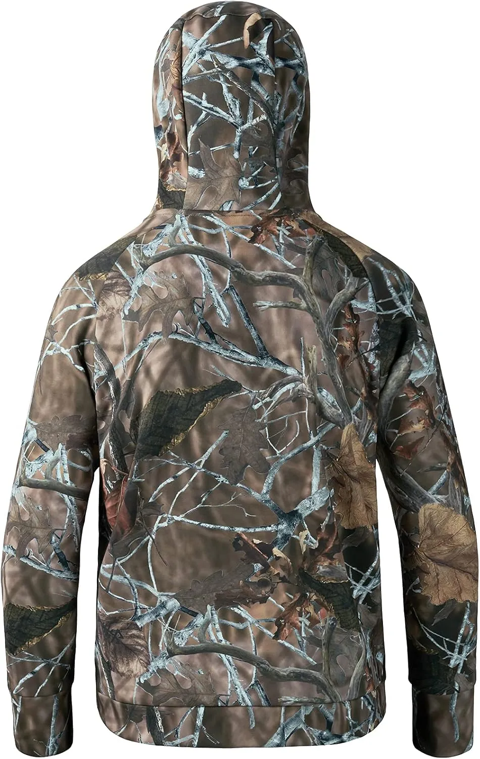BASSDASH Youth Fishing Fleece Hoodie with Mask Water Resistant Kids’ Performance Sweatshirt FS18Y