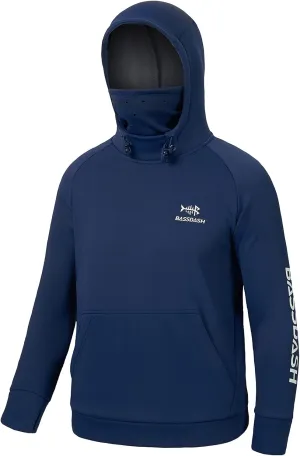 BASSDASH Youth Fishing Fleece Hoodie with Mask Water Resistant Kids’ Performance Sweatshirt FS18Y