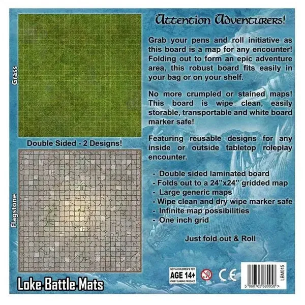 Battle Mat Board - Dungeon and Grass