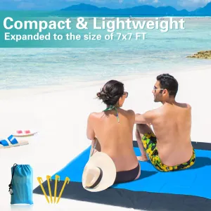 Beach Canopy Beach Tent Pop Up Shade 11X11 FT Portable Sun Shelter Extra Beach Blanket Stable Sun Protection with Carry Bag Easy Set Up for Family Outdoor Camping Fishing Backyard Picnics
