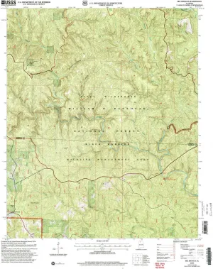 Bee Branch AL topo map, 1:24000 Scale, 7.5 X 7.5 Minute, Historical, 2000, Updated 2003, 26.9 x 21.9 in