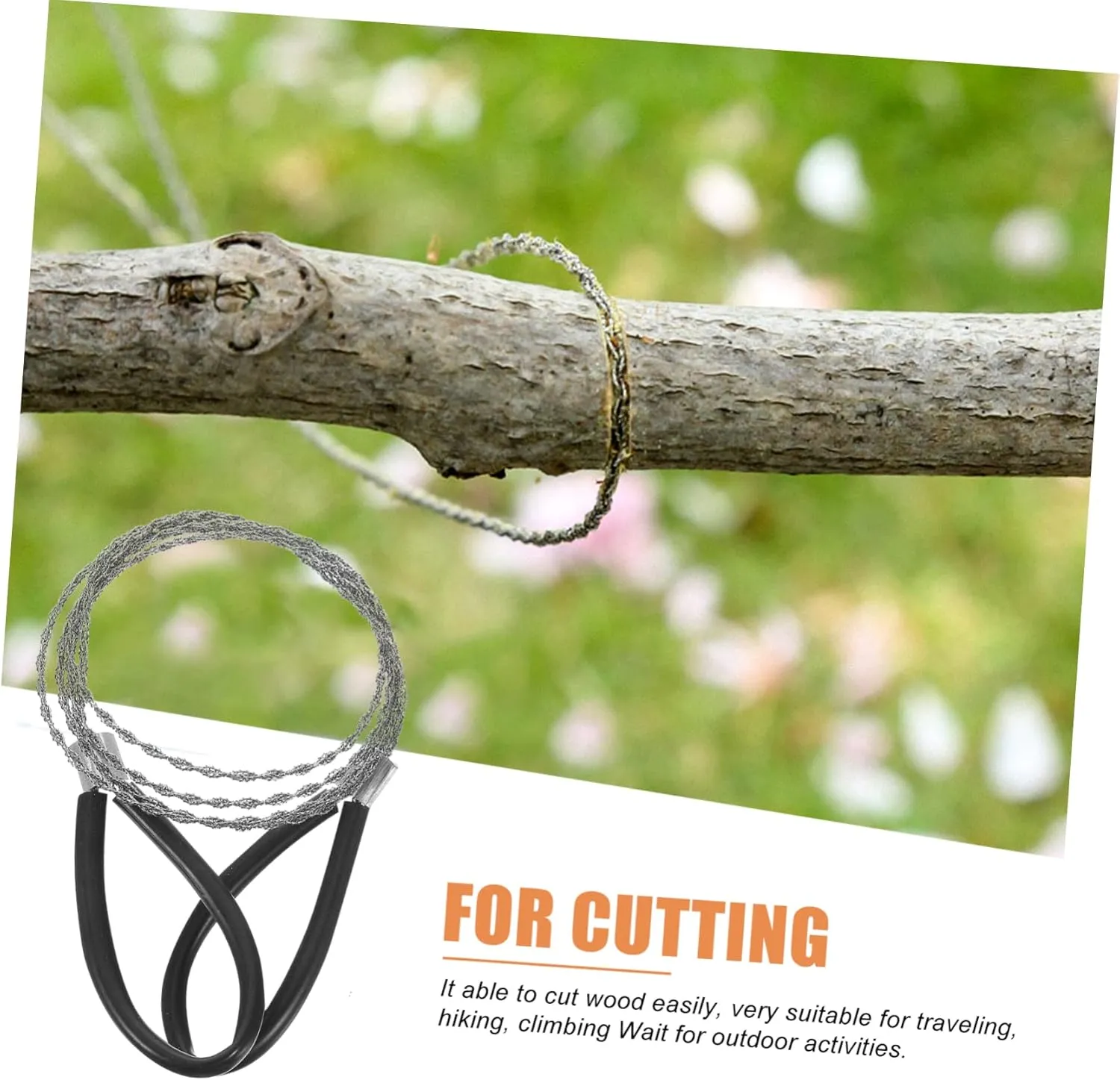 BESPORTBLE 16pcs Pocket Rope Saw Compact Survival Chainsaw for Camping Hiking Gardening Lightweight Outdoor Gear for and Explorers Wire Cutting Tool