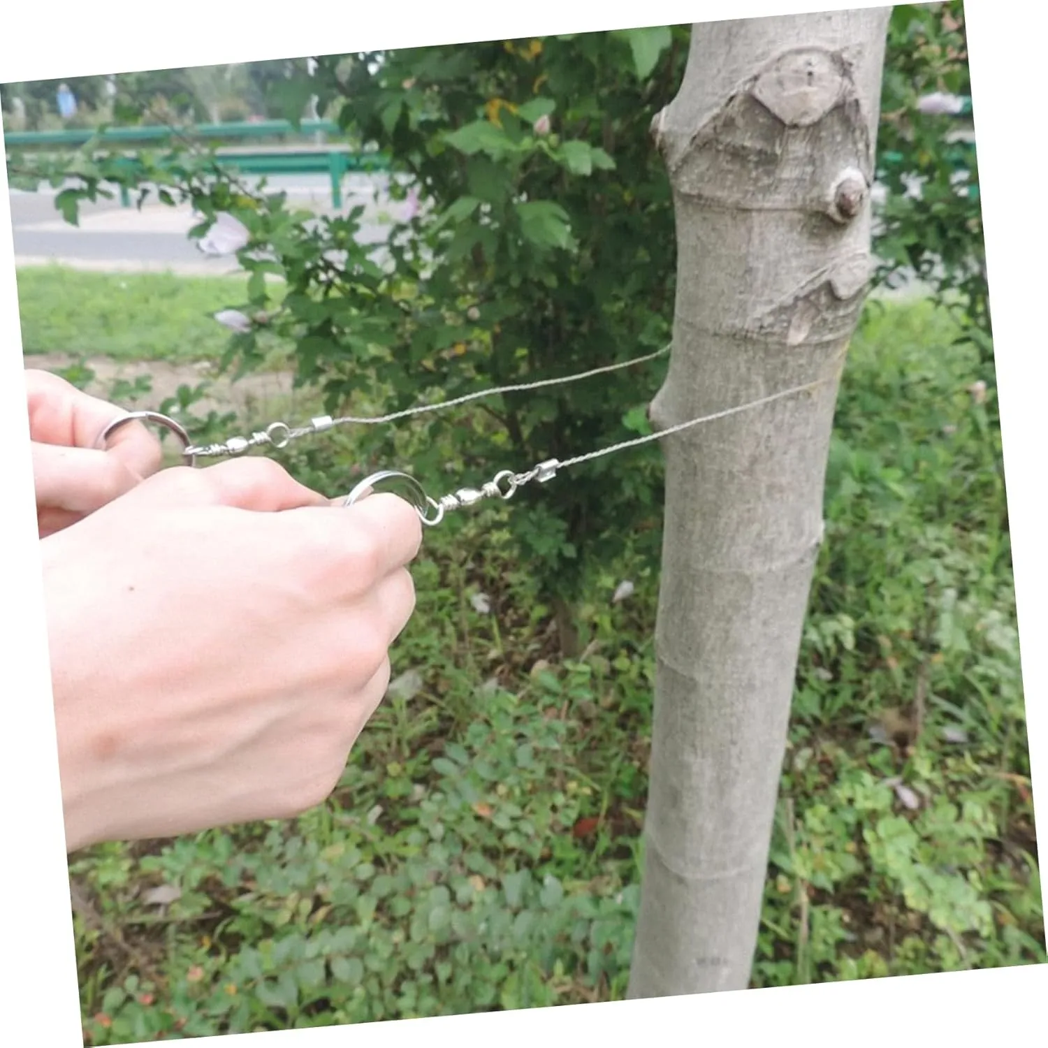 BESPORTBLE 3sets Emergency Wire Saws for Outdoor Portable Stainless Steel Ropes Chain Saws 3pcs*3