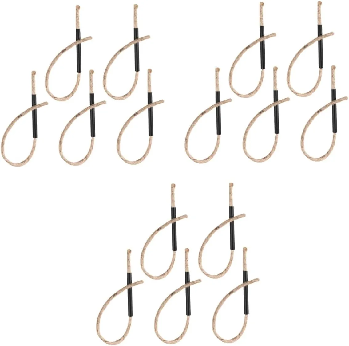 BESPORTBLE 3sets Waxed Rope Fire Starter for Hiking Camping Windproof Flame Logs 5pcs*3