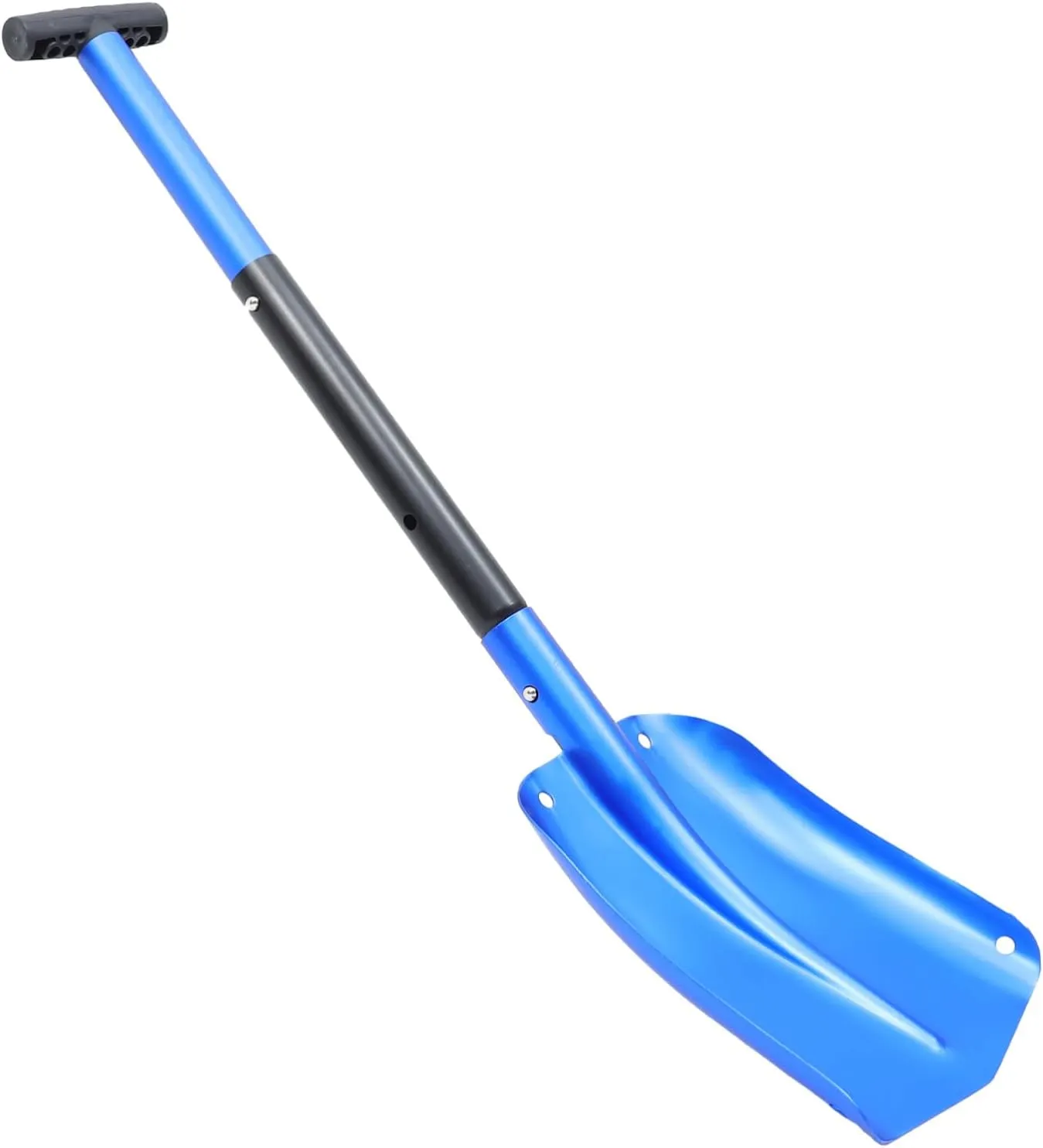 BESPORTBLE High-Strength Aluminum Alloy Multi-Function Snow Ice Removal Shovel Collapsible Car Trunk Shovel Compact for Car Camping Outdoor Use