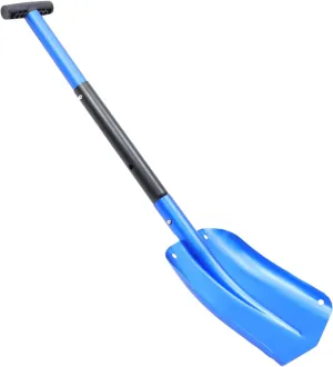 BESPORTBLE High-Strength Aluminum Alloy Multi-Function Snow Ice Removal Shovel Collapsible Car Trunk Shovel Compact for Car Camping Outdoor Use