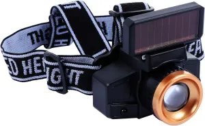 BESPORTBLE Solar Travel Headlamp USB Light Gear for Outdoor Running Camping Hiking Climbing Fishing Hunting Jogging