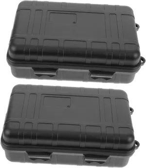BESTonZON Shockproof Camping Storage Case 2-Pack Outdoor Survival Suit Waterproof Storage Box