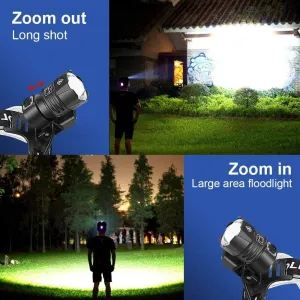 BESTSUN Rechargeable Headlamp,9000 High Lumens LED Headlight,Super Bright XHP70 LED Headlamp Flashlight,Powerful Head Lamp with 5 Modes,Waterproof Zoomable Head Light for Outdoor,Emergency,Fishing