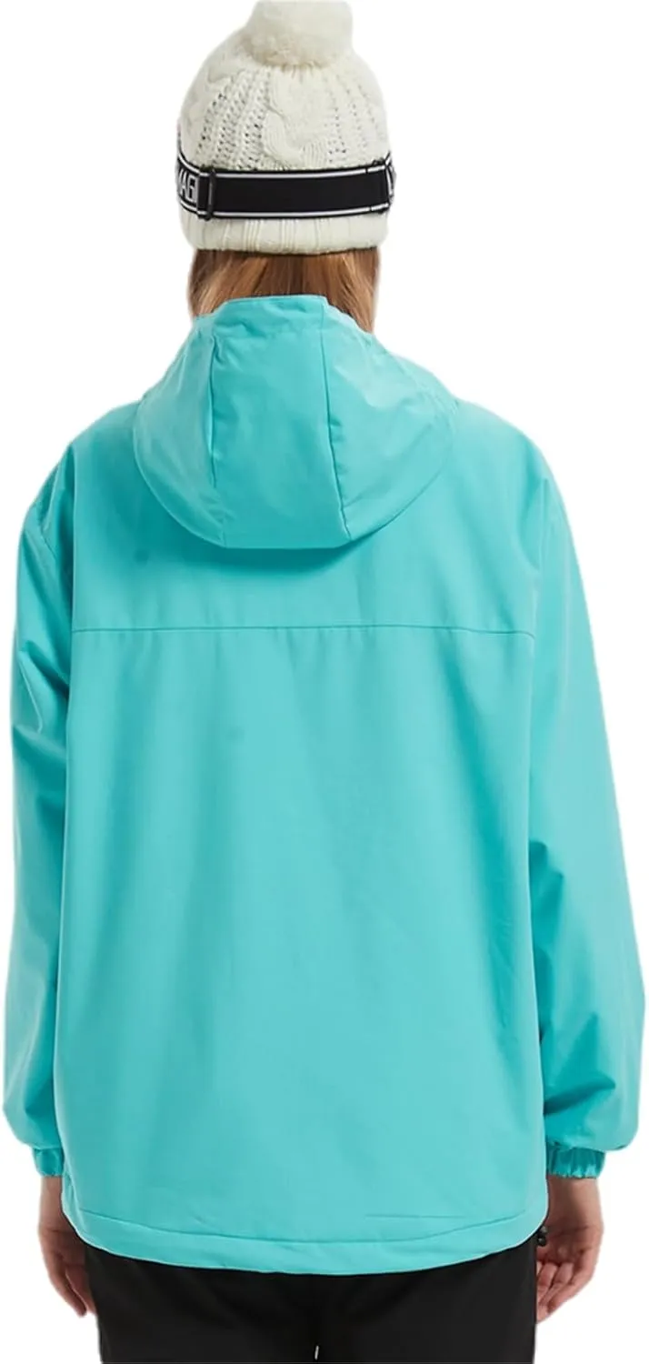 BGX Bluemagic Spring Women's Softshell Jacket with Hood Fleece Lined Warm Lightweight Waterproof Insulated Windbreaker