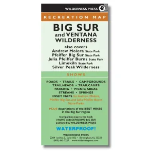 Big Sur & Ventana Wilderness Map