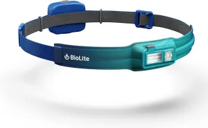 BioLite 425 Lumen Rechargeable Headlamp with Front and Back Lights, Ocean Teal