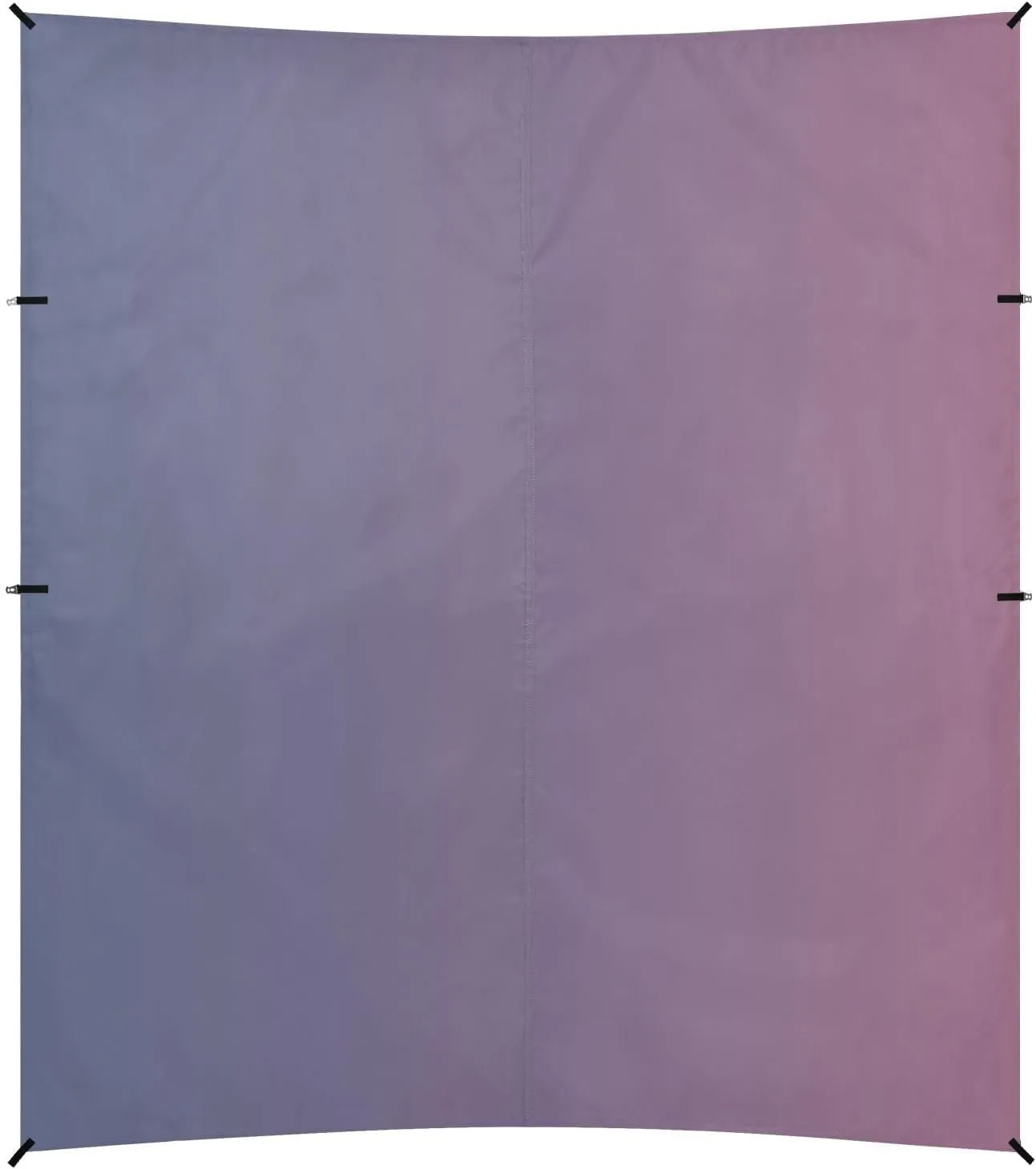 Blue Pink Gradient Foldable Beach Cabana UPF50 Easy Setup Portable Sun Shelter with Sand Shovel, Sandbags for Camping, Picnics, Backyard & Fishing