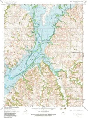 Blue Rapids SE KS topo map, 1:24000 Scale, 7.5 X 7.5 Minute, Historical, 1968, Updated 1983, 26.99 x 21 in