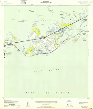 Boca Chica FL topo map, 1:24000 Scale, 7.5 X 7.5 Minute, Historical, 1943, 26.7 x 22.9 in