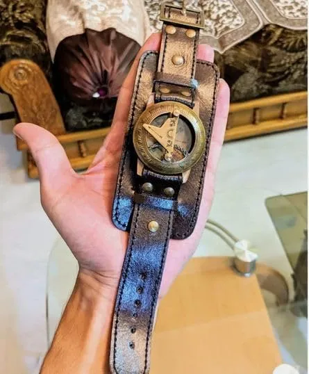 Brass Watch Compass Marine Collectible