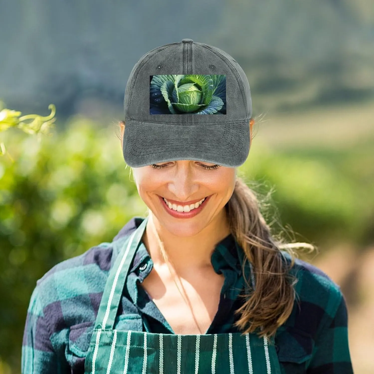 Bright Cabbage Baseball Cap for Women Men Golf Dad Hat Adjustable Classic Baseball Hat Outdoor Sports Caps,