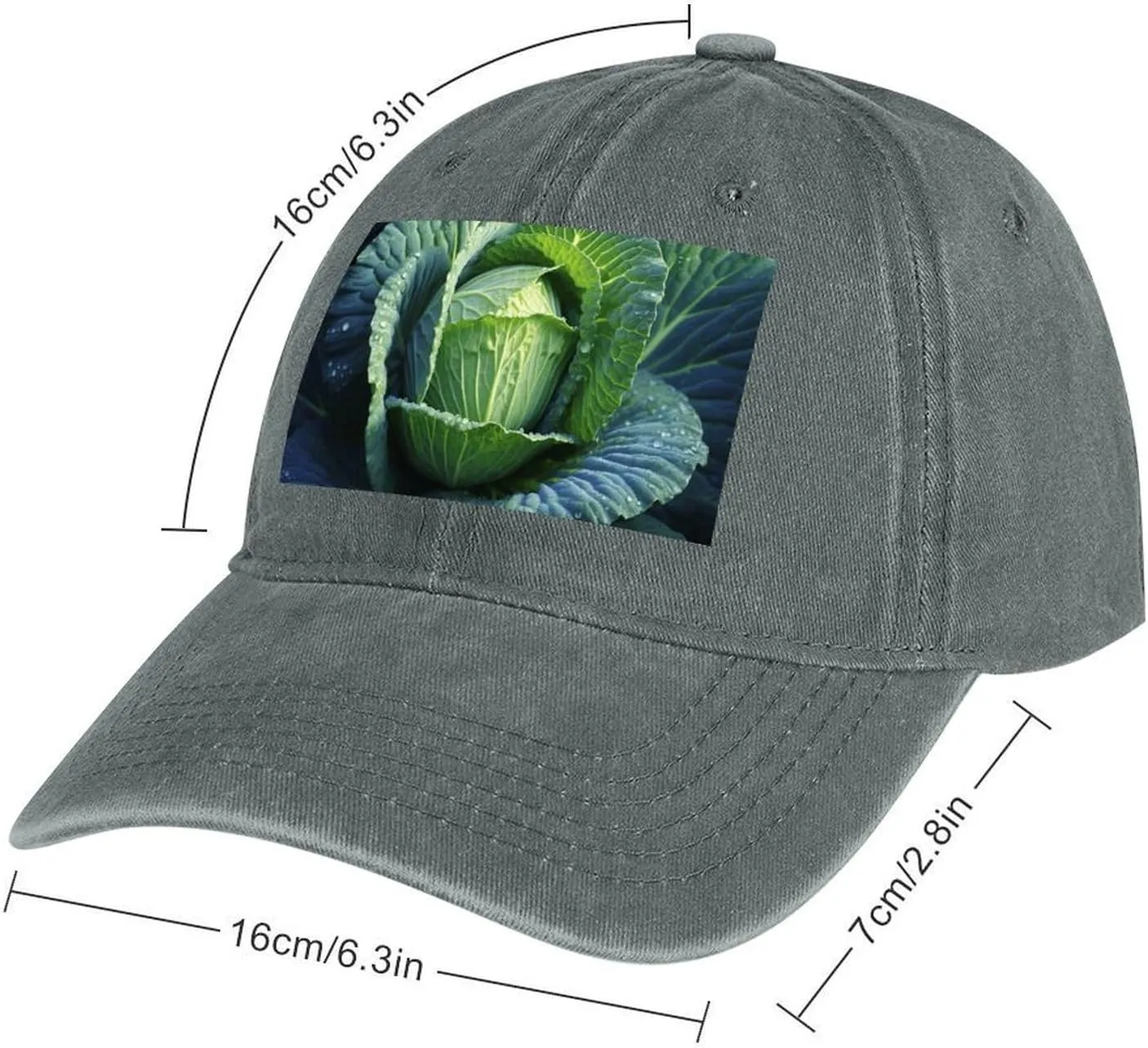 Bright Cabbage Baseball Cap for Women Men Golf Dad Hat Adjustable Classic Baseball Hat Outdoor Sports Caps,