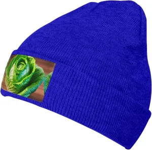 Bright Cabbage Print Windproof Hat Beanie Hat Winter Hat Beanie Hat Soft Knit Cap for Men and Women