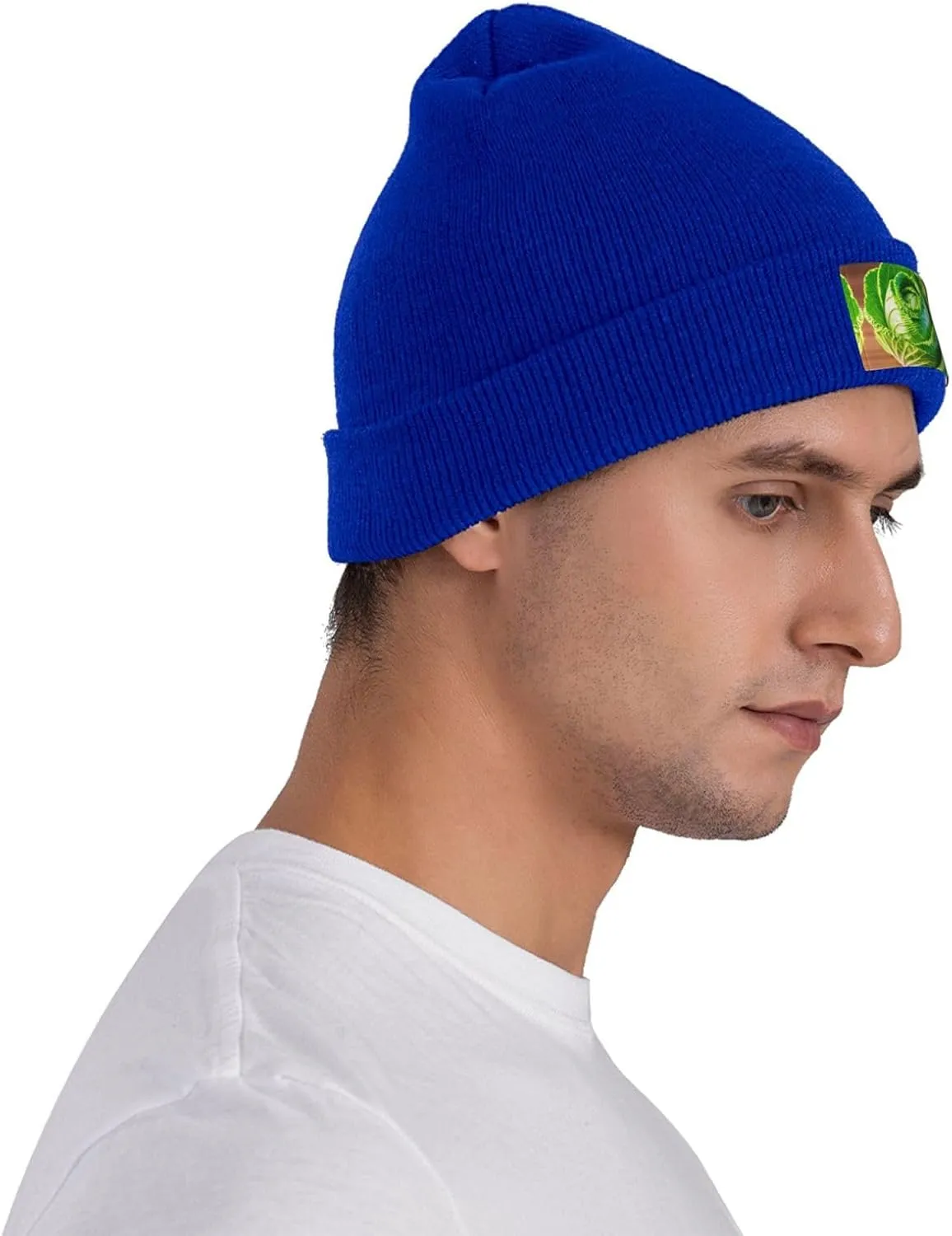 Bright Cabbage Print Windproof Hat Beanie Hat Winter Hat Beanie Hat Soft Knit Cap for Men and Women