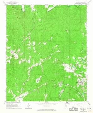 Brilliant AL topo map, 1:24000 Scale, 7.5 X 7.5 Minute, Historical, 1967, Updated 1968, 26.8 x 22 in