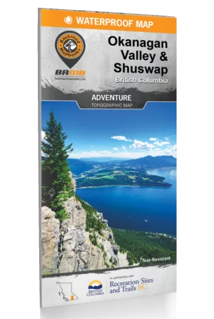 BRMB Okanagan Valley & Shuswap BC Waterproof Map