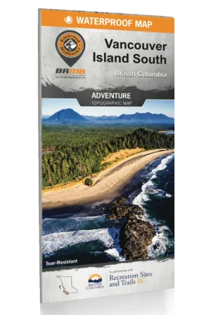 BRMB Vancouver Island South BC Waterproof Map
