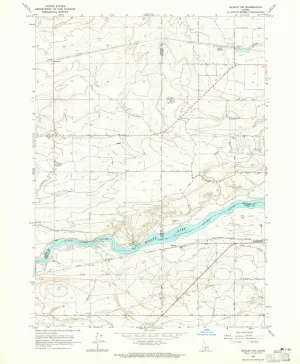 Burley SW ID topo map, 1:24000 Scale, 7.5 X 7.5 Minute, Historical, 1964, Updated 1965, 26.7 x 22 in