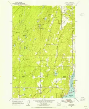Burley WA topo map, 1:24000 Scale, 7.5 X 7.5 Minute, Historical, 1953, Updated 1954, 26.9 x 22 in