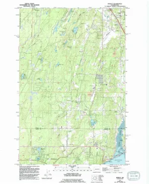 Burley WA topo map, 1:24000 Scale, 7.5 X 7.5 Minute, Historical, 1953, Updated 1994, 26.9 x 22 in