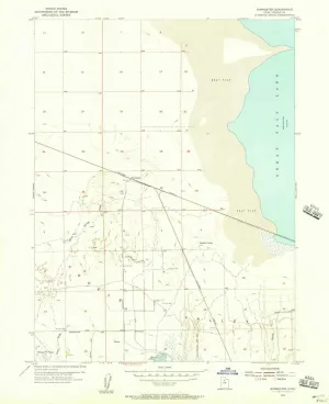 Burmester UT topo map, 1:24000 Scale, 7.5 X 7.5 Minute, Historical, 1955, Updated 1957, 26.9 x 21.9 in