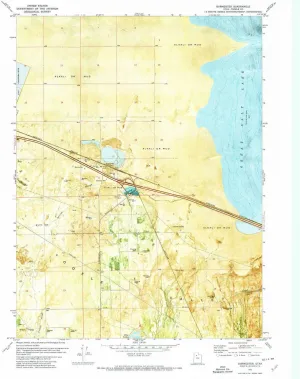 Burmester UT topo map, 1:24000 Scale, 7.5 X 7.5 Minute, Historical, 1972, Updated 1974, 26.7 x 21.9 in