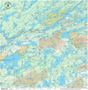 BWCA Map - BWCA 09 – Waterproof, Durable Cloth Map for Canoeing, Hiking, and Camping by True North Map Company