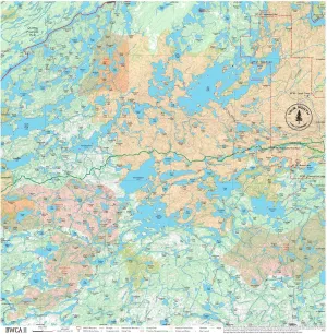 BWCA Map - BWCA 11 – Waterproof, Durable Cloth Map for Canoeing, Hiking, and Camping by True North Map Company