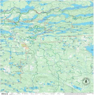 BWCA Map - BWCA 16 – Waterproof, Durable Cloth Map for Canoeing, Hiking, and Camping by True North Map Company
