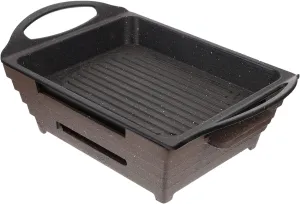 Cabilock 1Pc Alloy Grilled Fish Stove Portable Outdoor Bbq Tool Alcoholic Grill Rack for Camping Easy Clean Design and